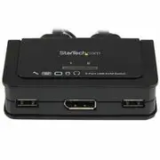 StarTech 2 Port USB DisplayPort Cable KVM Switch - SV211DPUA