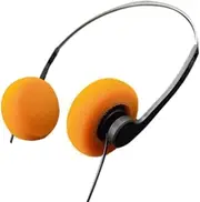 JJLFresheners Orange Retro On-Ear Headphones, Wired, Music, On Ear, 3.5 mm Jack