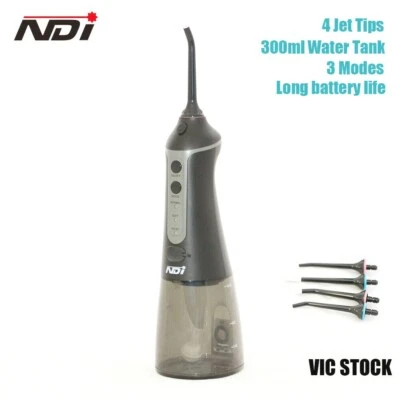 Portable Water Flosser Dental Oral Irrigator Water Pick Cordless Flosser 3 Modes