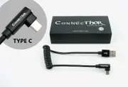 ConnectThor USB 2.0 to Type C Coiled cable for Tablets drones