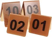 TOPPERFUN 10pcs Double Sided Acrylic Table Number Holders Reusable Tent Markers for Wedding Signs Game Number Markers Versatile Decorations for Restaurants and Events
