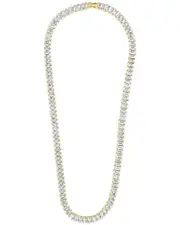 Sterling Forever 14K Plated CZ Marisol Tennis Necklace