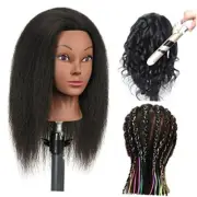 Mannequin Head with Human Hair Manikin Head 16"100% Real Hair Mannequin B16