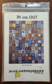Blue Underground Studios "In And Out" Quilt Pattern 77x91 Sewing Quilting Blocks