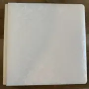 Creative Memories Promise White Pearlescent Print 12x12 Wedding Scrapbook w/page