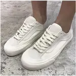 VANS STYLE 36 DECON SF 米白 低筒 綁帶 白 全白 滑板鞋 帆布 麂皮帆布鞋男女鞋