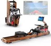PASYOU Water Rowing Machine, Foldable Rowing Machine for Home Use Rower Exercise