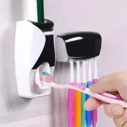 1Set Toothbrush Holder With Automatic Toothpaste Dispenser Bathroom Toothpaste