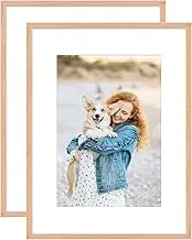 OAK Wood Picture Photo Frame,Compatible with 30x40cm(12x16inch) and 21x30cm(A4) images for High Definition Wall Mounting in Living Room,Bedroom,Gallery,Set of 2