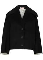 Marni Wool-blend Jacket - Black - 44 (UK12 / M) 44 (UK12 / M)