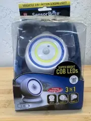 SENSORBRITE Motion Activated￼ Cob Security Light. 180 LUMENS 16 LEDs