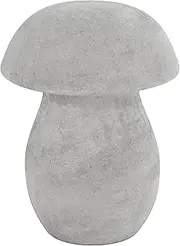Happy Trees Hemp Concrete Mushroom Sculpture, Home Decorative Accessories for Garden Decor, Lightweight, Indoor/Outdoor Use, Great Gift, Paintable, Kids Art Project
