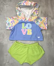 Build a Bear NEW Love Hoodie Outfit Set