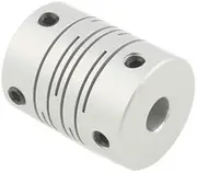 Stepper Motor Flexible Coupling CNC Stepper Motor Flexible Coupling Coupler (6x10mm)(Silver)