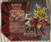 POKÉMON TRADING CARD GAME GOUGING FIRE EX 230 PARADOX TIN with 5 BOOSTER PACKS
