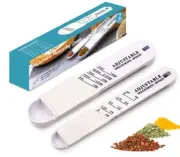 2 Adjustable Measuring Spoon Set - Teaspoon & Tablespoon, Kitchen Baking Tool