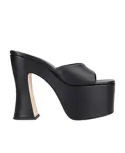 Square-headed Muller shoes 37,38,39,40,41 Black