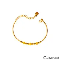 在飛比找Yahoo奇摩購物中心優惠-JoveGold漾金飾 愛情密語黃金手環