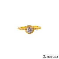 在飛比找ETMall東森購物網優惠-JoveGold漾金飾 法式華麗黃金戒指