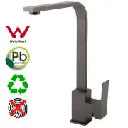 Gun metal Grey Sink Kitchen Mixer Tap Laundry Basin Swivel Bath Spout Faucet