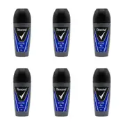 6x Rexona 50ml Antiperspirant Mens Roll On Deodorant 48h Protection Ice Cool