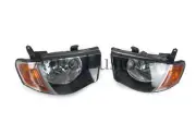 Headlights Pair Amber Blinker For Mitsubishi Triton Ml 2006-2009