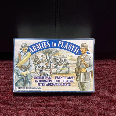 WWI French Army In Horizon Blue Uniform By ARMIES in PLASTIC 1:32 BlueFigures