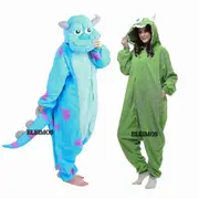 Xxl Monster Onesie Voor Volwassen Vrouwen Mannen Animal Kigurumi Pyjama Cartoon Pyjama Homewear Halloween Cosplay Party Kostuum Sully kids 125