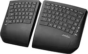 Perixx PERIBOARD-624B US, Wireless Ergonomic Split Keyboard - Up to 2 Ft Separation - Adjustable Tilt Angle - Low Profile Membrane Keys - Black - US English