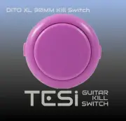 Tesi DITO XL Snap In 30MM Arcade Button Guitar Kill Switch - Pink