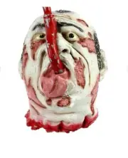 Halloween Severed Head Props Hanging Bloody Dead Man Evil Cut Off Head
