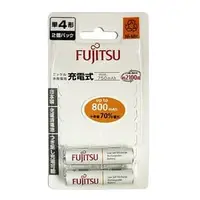 在飛比找PChome商店街優惠-FUJITSU鎳氫低自放4號充電電池800mah 2入 HR