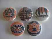 15 Auburn Tigers buttons flat back or pin badge cabochons embellishments magnet