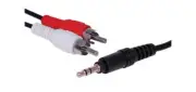 3.5mm Stereo to Dual RCA Male Cable - 15M