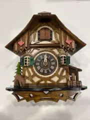 German Cuckoo Clock Quartz-Movement by Engstler (8” inches tall & wide)