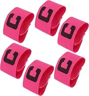 WHAMVOX Soccer Captain Armbands Youth Adult Elastic Arm Bands for Sports Captains Band