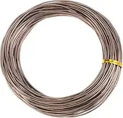 Bonsai Training Wire 1.5mm Total 30mm 98 Feet Anodized Aluminum Wire Corrosion Resistant Garden Wire for Plants Bonsai Trees Shaping Bending Indoor, Brown
