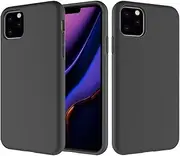 Heave Duty Case iEugen Compatible with iPhone 11 PRO MAX Case 6.5 Inch (2019) 2 in 1 Gel Rubber Full Body Protection Shockproof Cover Case Drop Protection Case for iPhone 11 PRO MAX [Black]