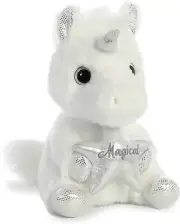 Magical Unicorn 9" Plush Doll Stuffed Toy, White