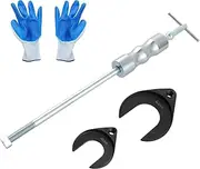 maXpeedingrods Inner CV Axle Puller Removal Tool Set, 4 Pounds Slide Hammer CV Joint Puller Removal Tool, Front Wheel Drive Axle Half Shaft Removal Tool Kit, 63mm 48mm Fork Adapter