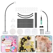 [Upgraded] Balloon Arch Kit Stand, 8.2ft+6ft Half Arch Balloon Stand with Bas...