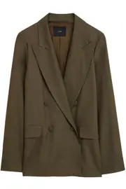 [JOSEPH] Viscose Twill Jaden Jacket FR 36 GREEN