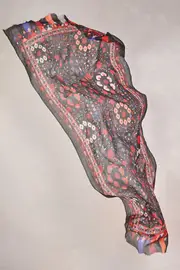 Rouge Floral Wool Scarf - Multi