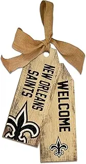NFL New Orleans Saints Unisex New Orleans Saints Team Tags, Team Color, 12 inch