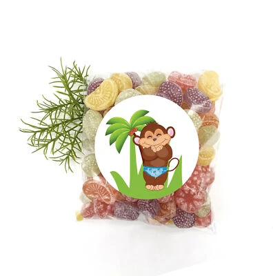 Monkey Baby Boy Stickers Envelope Seals First Birthday Labels Shower Favor