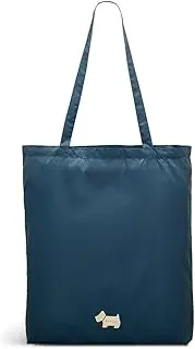 Women Girls Responsible Foldaway Shopper Tote Bag Mini Radley in Uniform Blue, Ink