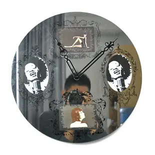 歐式時尚大鐘表掛鐘客廳壁掛墻式多功能電子鐘相框鐘創意藝術擺件