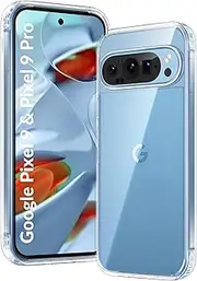 TR4U for Google Pixel 9/ Pixel 9 Pro Case, Clear Case [Anti-Yellowing] [Shockpoof] [Military Grade Protection] Pixel 9 Phone Case, Pixel 9 Pro Phone Case [Non-Slip Slim Fit] (2024)