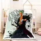 Sword Letter Line Black Inkling 3D Warm Plush Fleece Blanket Picnic Sofa Couch