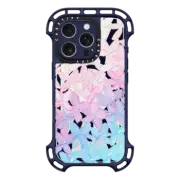iPhone 16 Pro Ultra Bounce Case MagSafe Compatible Clear Hydrangea Blooms